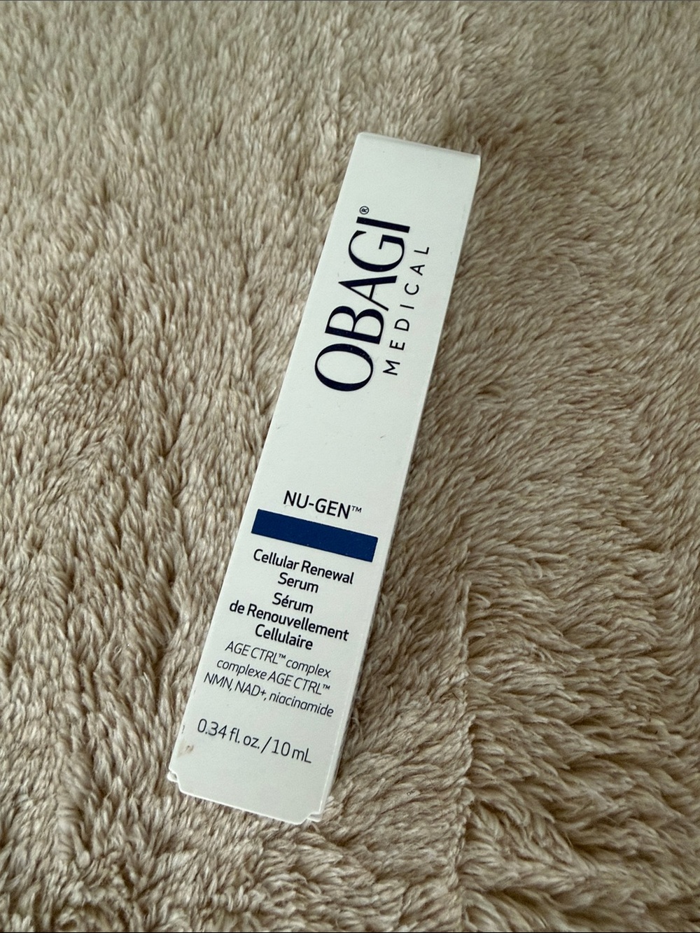 Obagi Medical Nu-Gen Cellular Renewal Serum Travel Size- 10mL – NEW IN BOX